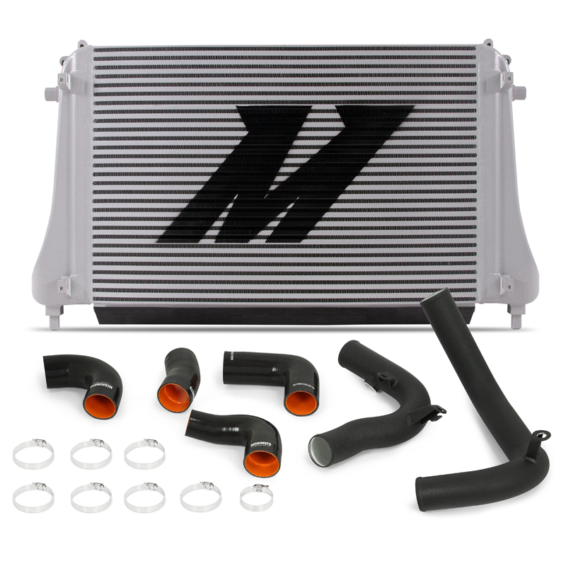 Mishimoto — Mishimoto 2015+ VW MK7 Golf TSI / GTI / R Performance Intercooler Kit w/ Pipes (Black) - view 3
